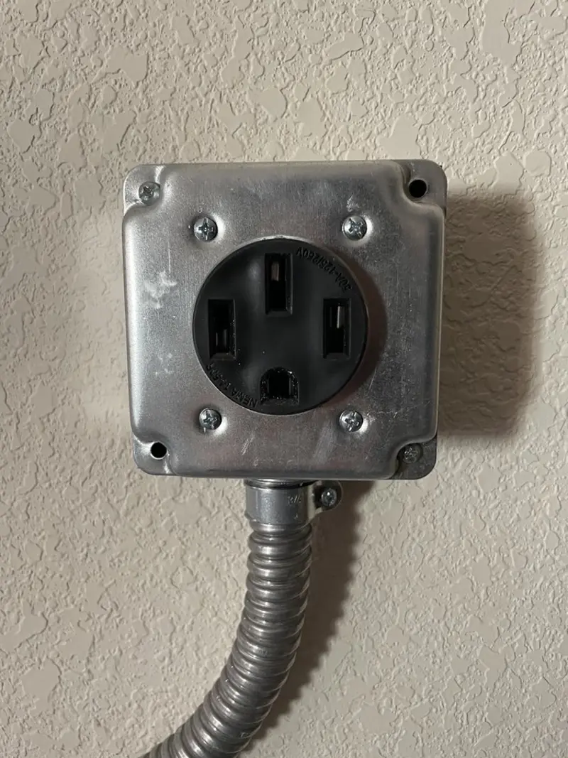 NEMA 14-50 outlet installed for Electrical Panel Upgrade in Mulberry
